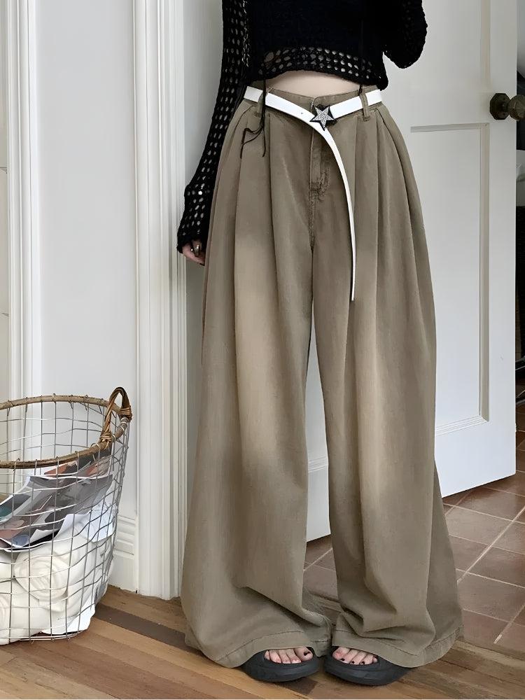 Y2K Retro Style Extreme Wide Leg Pants - Perfect for 90s and Grunge Outfits