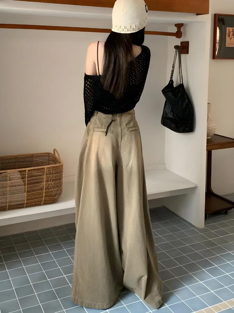 Y2K Retro Style Extreme Wide Leg Pants - Perfect for 90s and Grunge Outfits