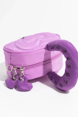 Y2K Retro Weirdcore Heart Puffer Handbag - Perfect for 90s and Y2K Outfits