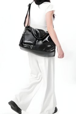Y2K Star Faux Leather Bag - Retro Style Grunge Accessory for 90s and Y2K Outfits