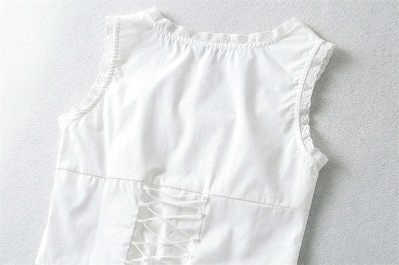 Adela Top - Y2K Summer Grunge Outfit, 90S Fashion, Retro Style, Y2K Club & Party Outfits