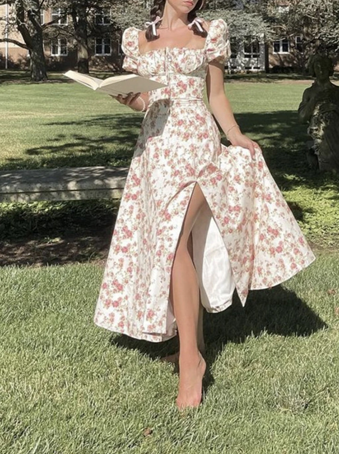 Aida Midi Dress - Y2K Summer Grunge Outfit, 90S Retro Style, Pastel Goth, Y2K Party Fashion