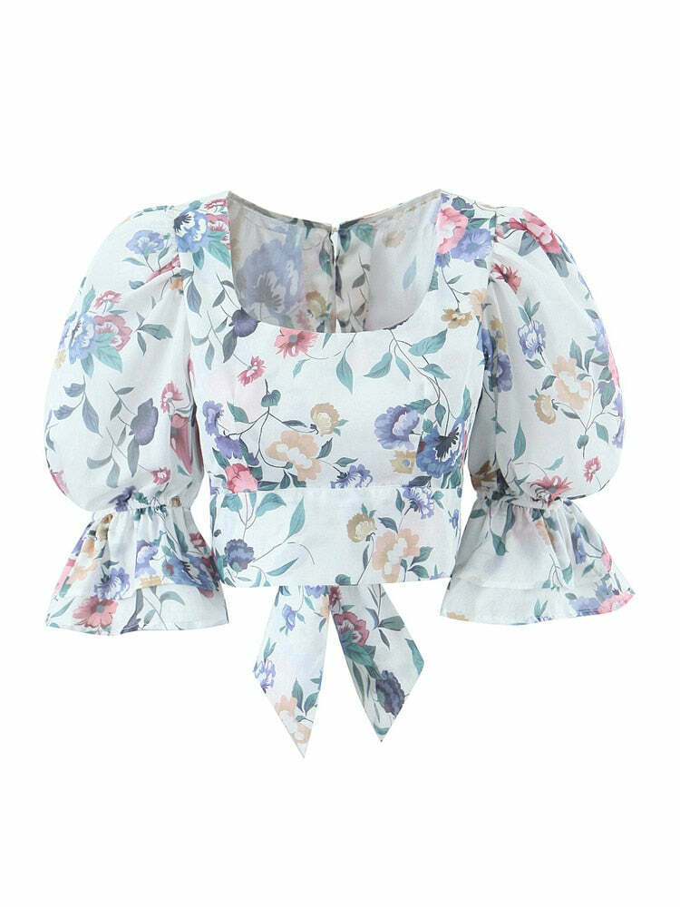 Aisha Crop Top - Y2K Summer Grunge, 90S Retro, Pastel Goth, Y2K Party & Club Outfits