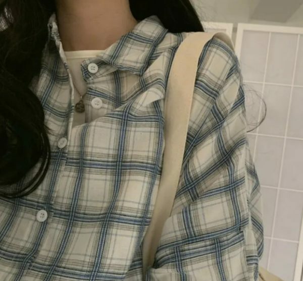 Alina Women Plaid Shirt - Y2K Summer Grunge, 90S Retro, Pastel Goth, Y2K Club & Party Out