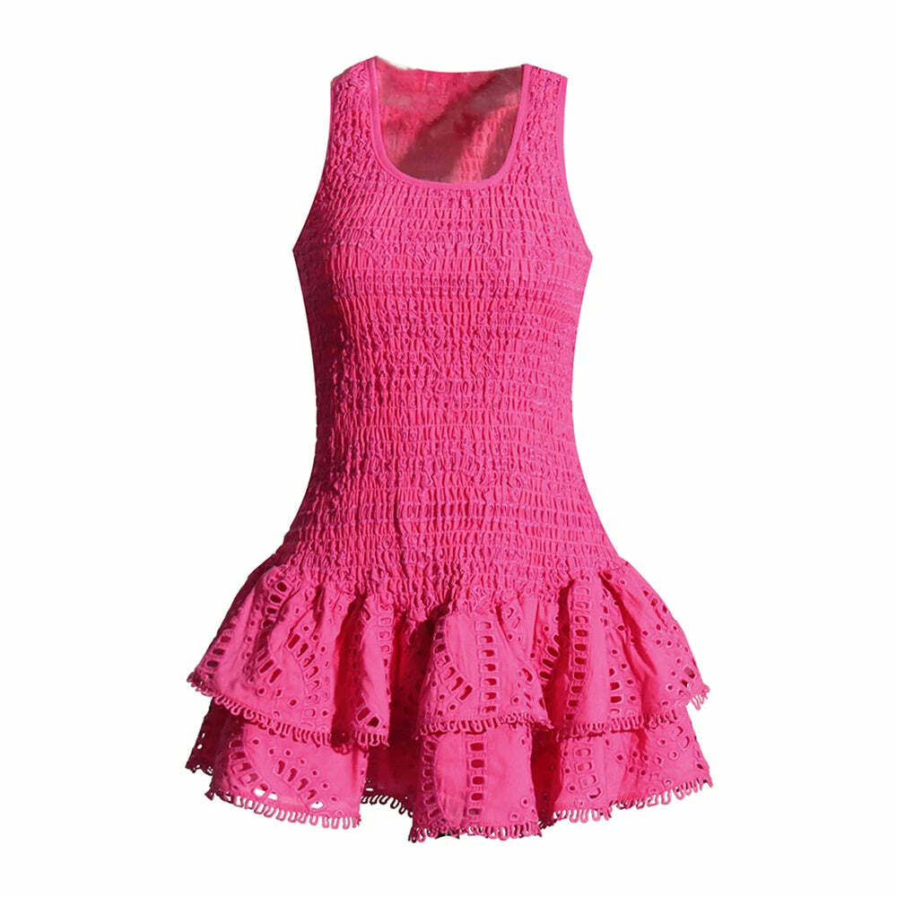 Alora Mini Dress - Y2K Summer Grunge Outfit, 90S Fashion, Retro Style, Pastel Goth, Y2K Party