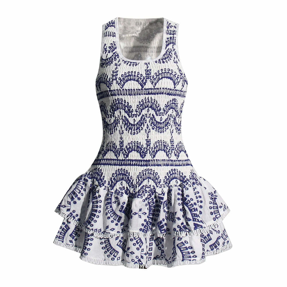 Alora Mini Dress - Y2K Summer Grunge Outfit, 90S Fashion, Retro Style, Pastel Goth, Y2K Party