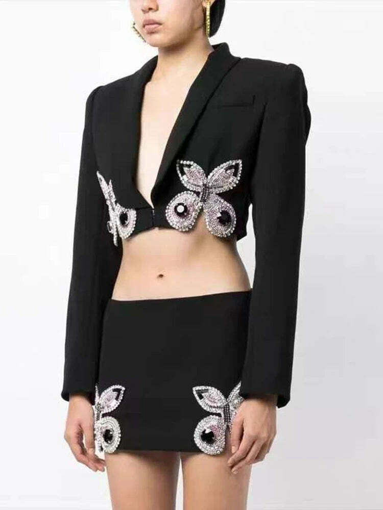 Amalu Two Piece Set - Y2K Summer & 90S Grunge Outfit, Retro Fashion, Y2K Party & Club Wear