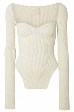 Amelie Knitted Top - Y2K Summer Grunge, 90S Fashion, Retro Style, Y2K Party & Club Out