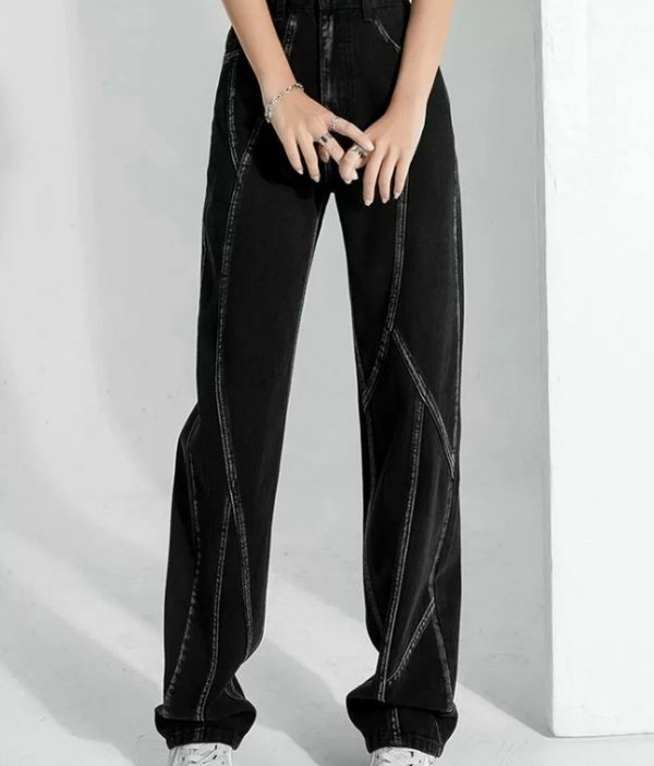 Amy High Waisted Jeans - Y2K Summer & 90S Grunge Fashion, Retro Style, Y2K Club & Party Outfits