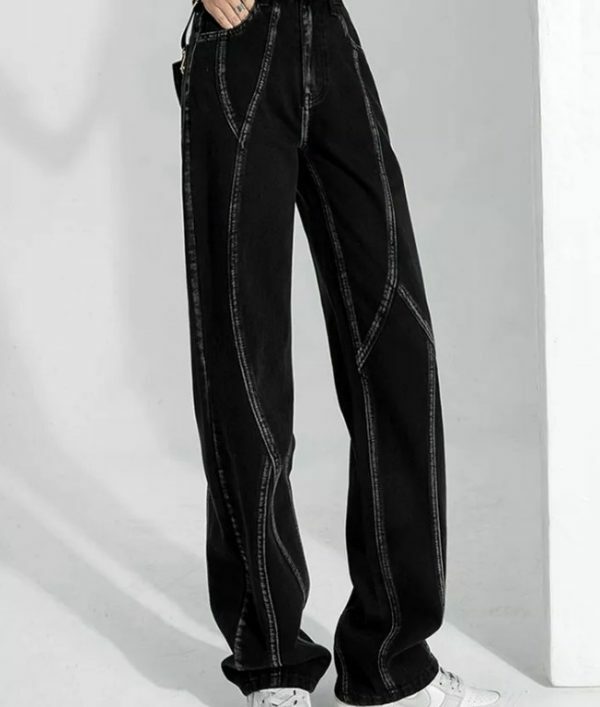 Amy High Waisted Jeans - Y2K Summer & 90S Grunge Fashion, Retro Style, Y2K Club & Party Outfits