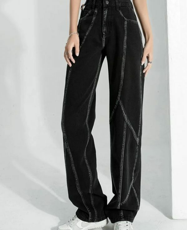 Amy High Waisted Jeans - Y2K Summer & 90S Grunge Fashion, Retro Style, Y2K Club & Party Outfits