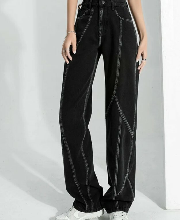Amy High Waisted Jeans - Y2K Summer & 90S Grunge Fashion, Retro Style, Y2K Club & Party Outfits