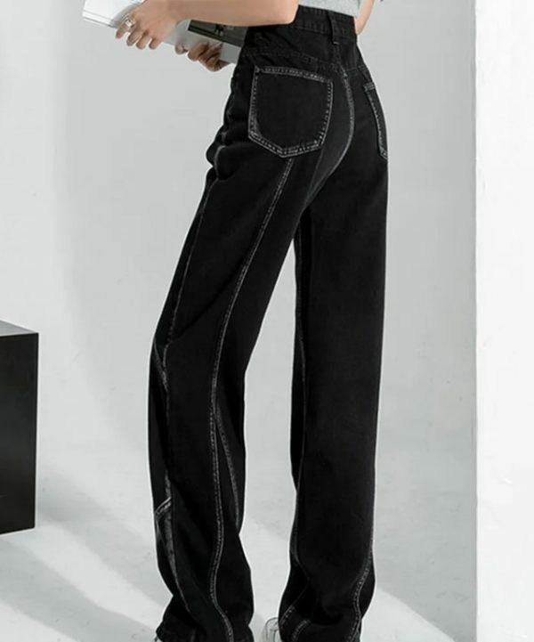 Amy High Waisted Jeans - Y2K Summer & 90S Grunge Fashion, Retro Style, Y2K Club & Party Outfits