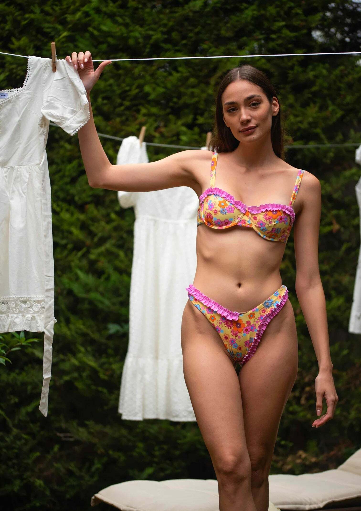 Angela Floral Bikini - Y2K Summer Outfit, 90S Fashion, Grunge, Retro Style, Y2K Beachwear