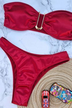 Angelica Swimsuit - Y2K Summer Grunge 90S Fashion Retro Goth Popstar Party Outfit
