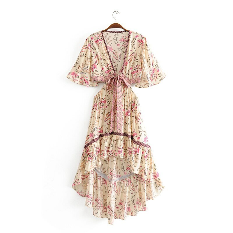 Antonia Midi Dress - Y2K Summer Grunge Outfit, 90S Retro Style, Pastel Goth Fashion