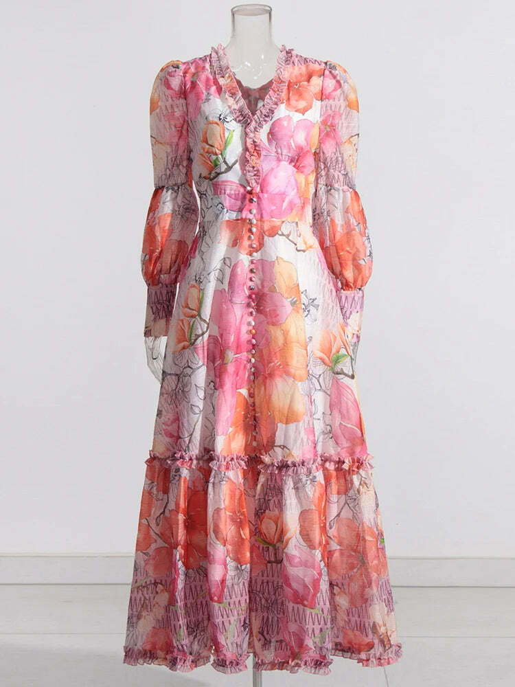 Aphrodite Maxi Dress - Y2K Summer Grunge, 90S Retro, Pastel Goth, Y2K Party &
