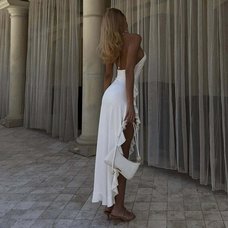 April Maxi Dress - Y2K Summer Grunge Outfit, 90S Fashion, Retro Style, Pastel Goth, Y2K