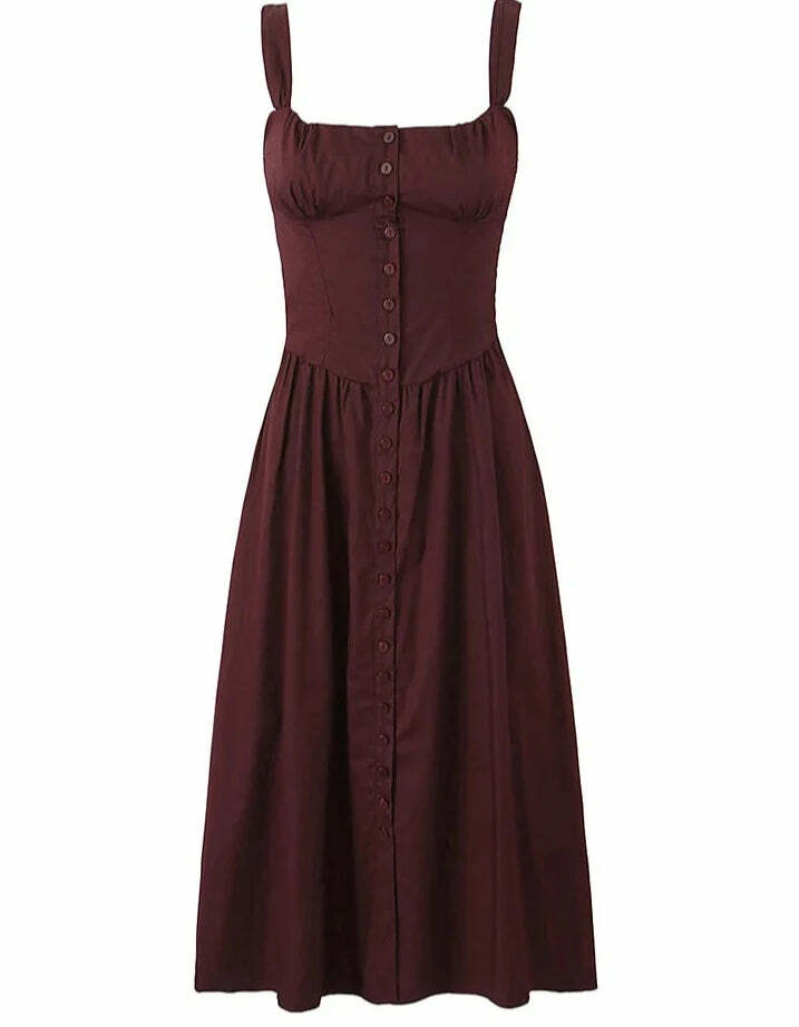 Ari Midi Dress - Y2K Summer Grunge Outfit, 90S Fashion, Retro Style, Y2K Party & Club Outfits