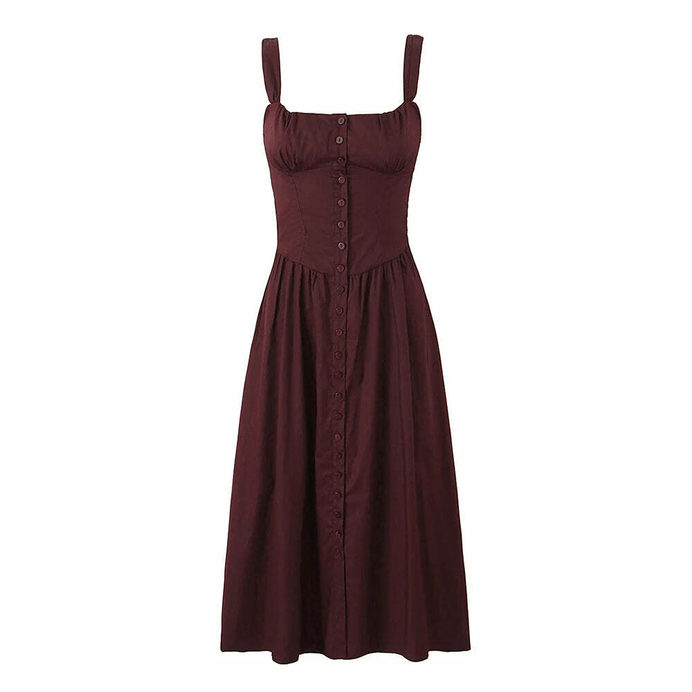 Ari Midi Dress - Y2K Summer Grunge Outfit, 90S Fashion, Retro Style, Y2K Party & Club Outfits