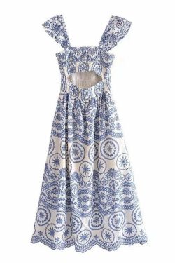 Aria Midi Dress - Y2K Summer Grunge Outfit, 90S Fashion, Retro Style, Pastel Goth, Y2K Party Look