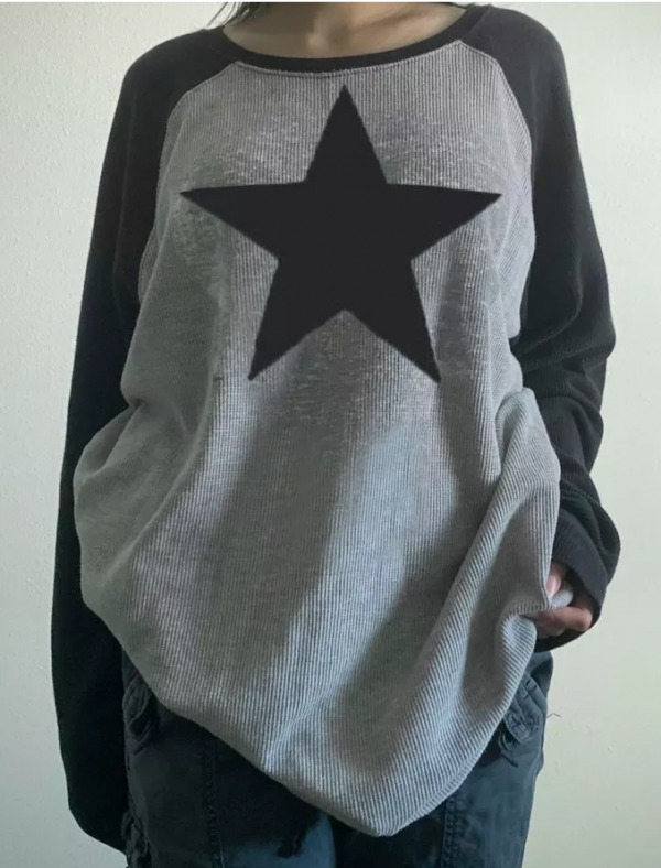 Aubrey Pullover Shirt - Y2K Summer Grunge, 90S Retro, Pastel Goth, Baby Tees, Y2K