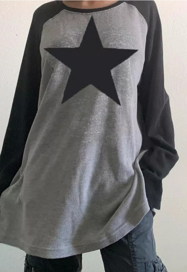 Aubrey Pullover Shirt - Y2K Summer Grunge, 90S Retro, Pastel Goth, Baby Tees, Y2K
