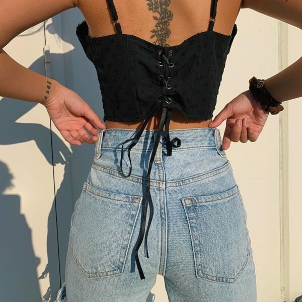 Aubrey Ripped Jeans - Y2K Summer Grunge, 90S Retro Style, Hip Hop Fashion, Y2K Club Outfits