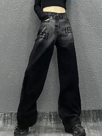 Ava Grunge Loose Cargo Jeans - Y2K Summer, 90S Fashion, Retro Style, Y2K Grunge Outfits