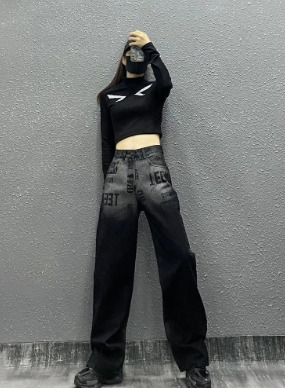 Ava Grunge Loose Cargo Jeans - Y2K Summer, 90S Fashion, Retro Style, Y2K Grunge Outfits