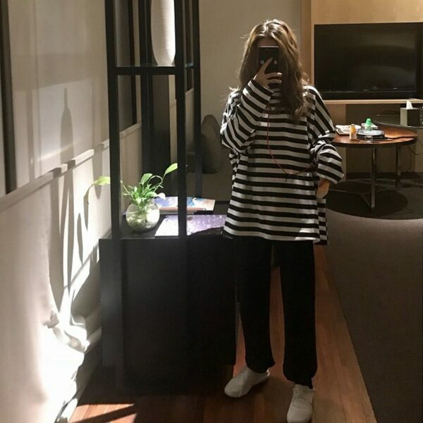 Avalon Striped Shirt - Y2K Summer Grunge, 90S Retro, Pastel Goth, Y2K Club & Party Outfits