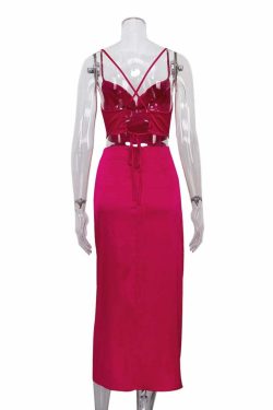 Avarel Midi Dress - Y2K Summer Grunge Outfit, 90S Retro Style, Pastel Goth, Y2K Party Fashion