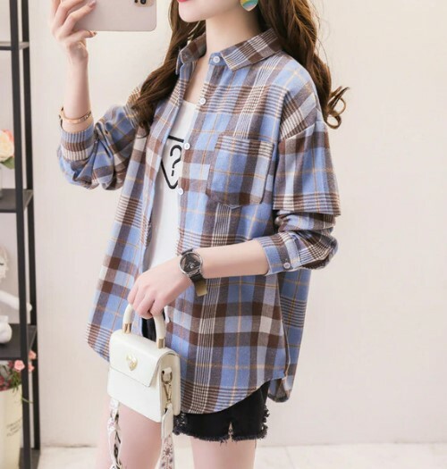 Ayla Flannel Plaid Shirt - Y2K Grunge, 90S Fashion, Retro Summer & Party Outfits