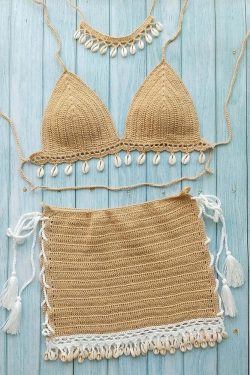 Azura Crochet Set - Y2K Summer Outfits, 90S Fashion, Grunge, Retro Style, Y2K Party & Club Out