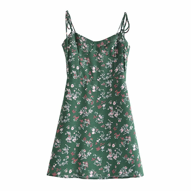 Azure Mini Dress - Y2K Summer Outfit, 90S Fashion, Grunge, Retro Style, Y2K Party & Club Look