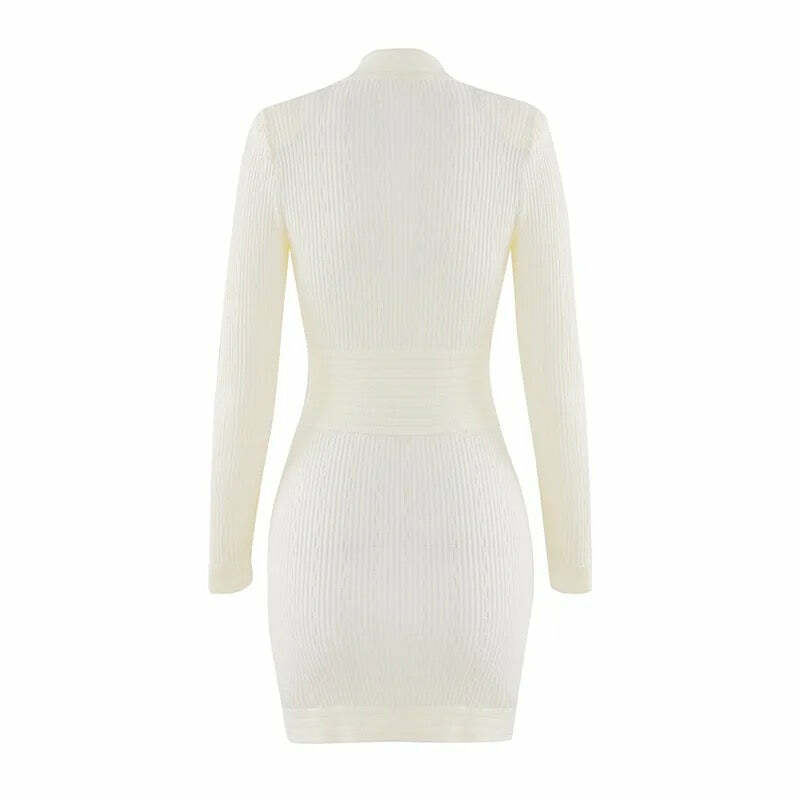Beatrice Knitted Mini Dress - Y2K Summer, 90S Grunge, Retro Style, Y2K Party & Club Outfits