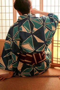 Blue And White Kimono - Y2K Summer Grunge Outfit, 90S Retro Style, Pastel Goth Fashion