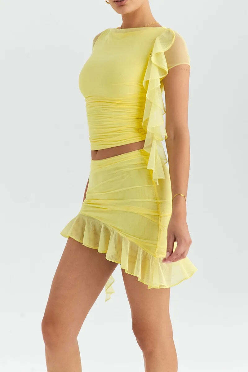 Blumi Two Piece Set - Y2K Summer & 90S Grunge Outfits, Retro Style, Y2K Party & Club Fashion