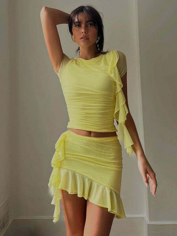 Blumi Two Piece Set - Y2K Summer & 90S Grunge Outfits, Retro Style, Y2K Party & Club Fashion