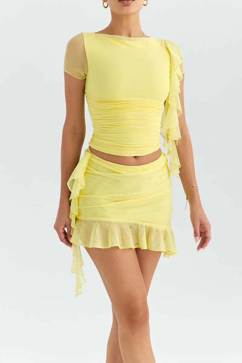 Blumi Two Piece Set - Y2K Summer & 90S Grunge Outfits, Retro Style, Y2K Party & Club Fashion