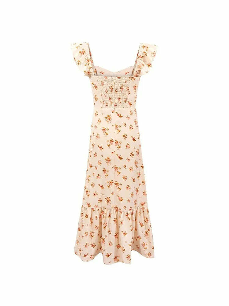 Brena Midi Dress - Y2K Summer Grunge Outfit, 90S Fashion, Retro Style, Pastel Goth Vibes