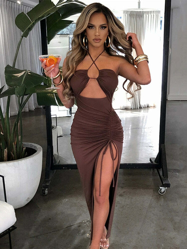 Carla Maxi Dress - Y2K Summer Grunge Outfit, 90S Fashion, Retro Style, Pastel Goth Vibes