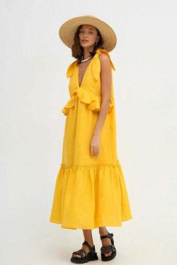 Carol Maxi Dress - Y2K Summer Grunge, 90S Retro, Pastel Goth, Y2K Party & Club Out