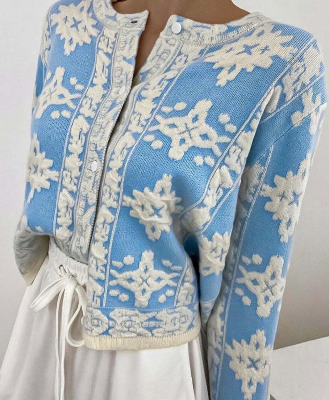 Cecile Y2K Grunge Cardigan Sweater - 90S Retro Summer Outfit, Pastel Goth, Y2K Fashion