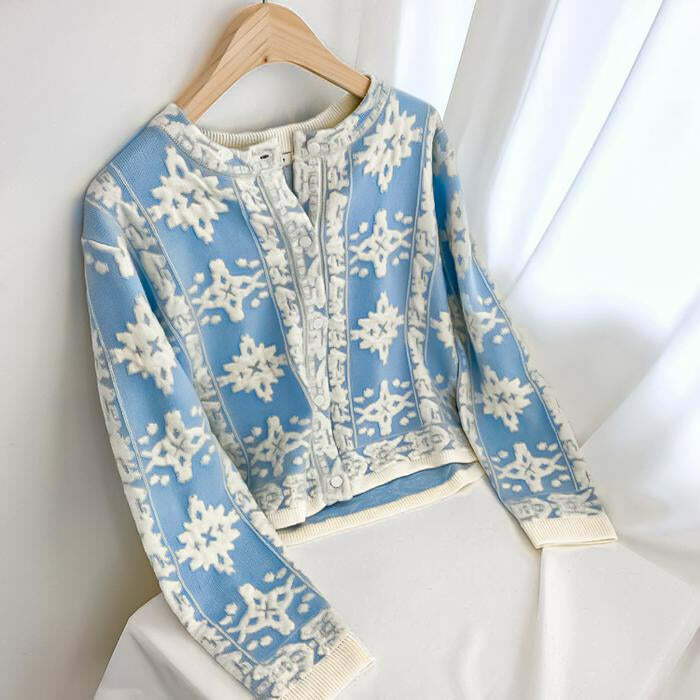 Cecile Y2K Grunge Cardigan Sweater - 90S Retro Summer Outfit, Pastel Goth, Y2K Fashion