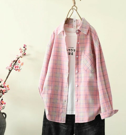 Cecilia Chic Plaid Shirt - Y2K Summer Grunge, 90S Retro, Pastel Goth, Y2K Party Outfit