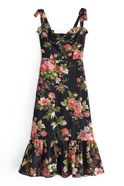 Charlotte Midi Dress - Y2K Summer Outfit, 90S Fashion, Grunge, Retro Style, Pastel Goth