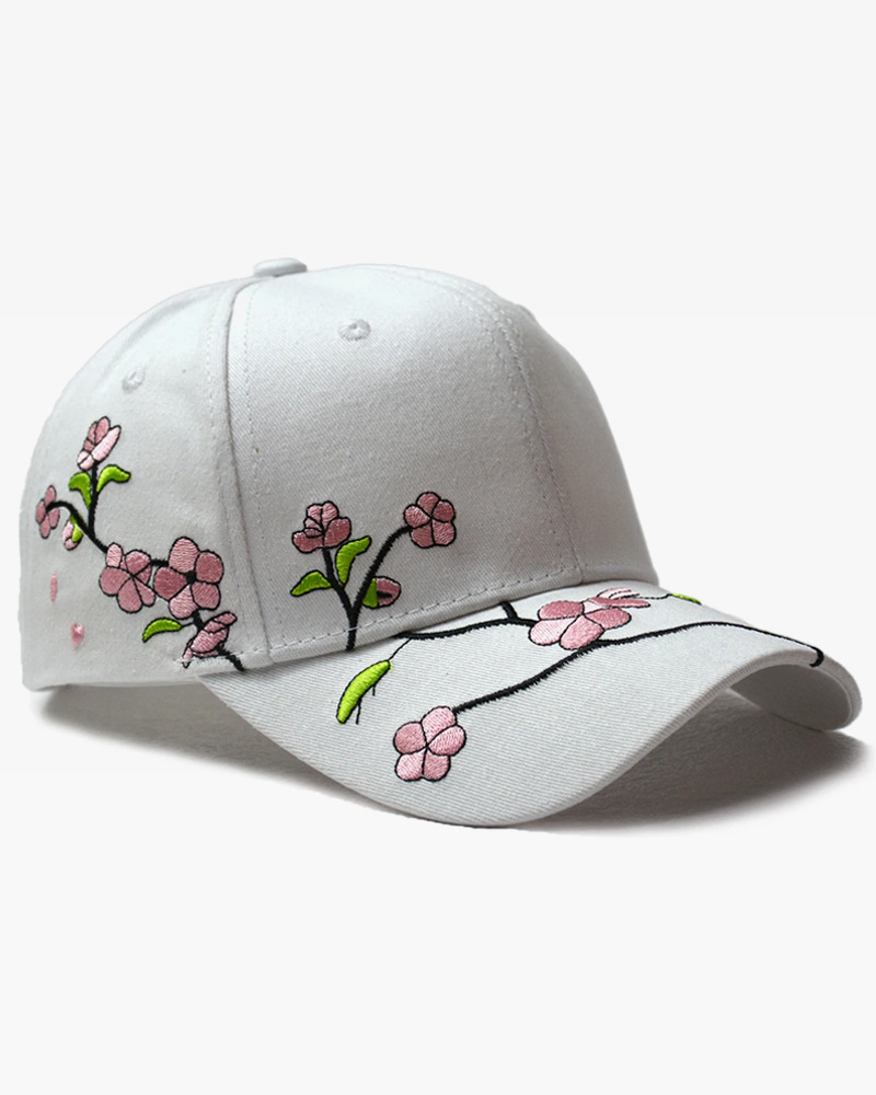 Cherry Blossom Cap - Y2K Summer, 90S Grunge, Retro Style, Y2K Party & Club Outfits