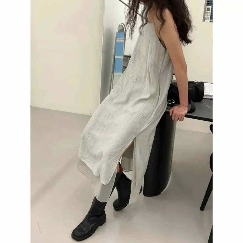 Chic Y2K Patchwork Suspender Skirt - 90S Grunge, Retro, Pastel Goth, Summer Outfits For Women