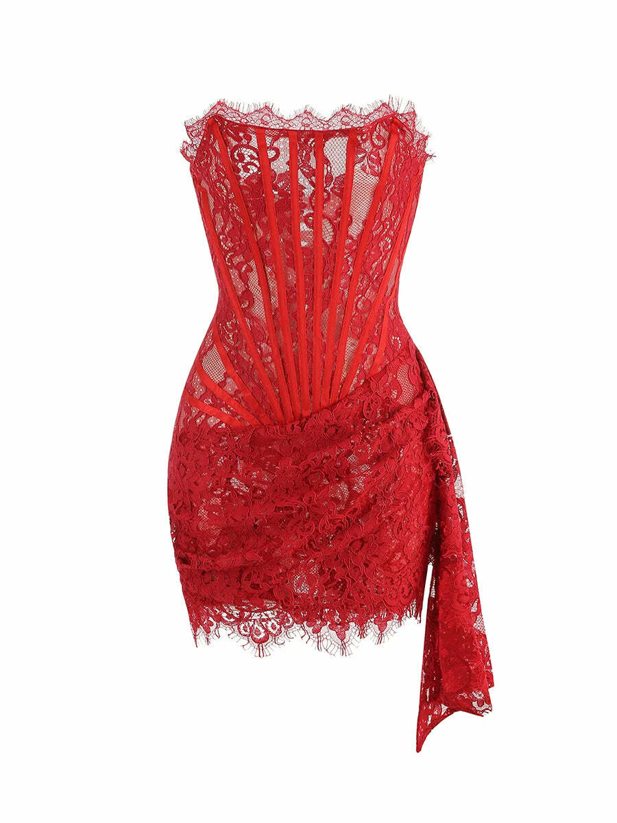 Christina Mini Dress - Y2K Summer Outfit, 90S Grunge Fashion, Retro Style, Y2K Party Look
